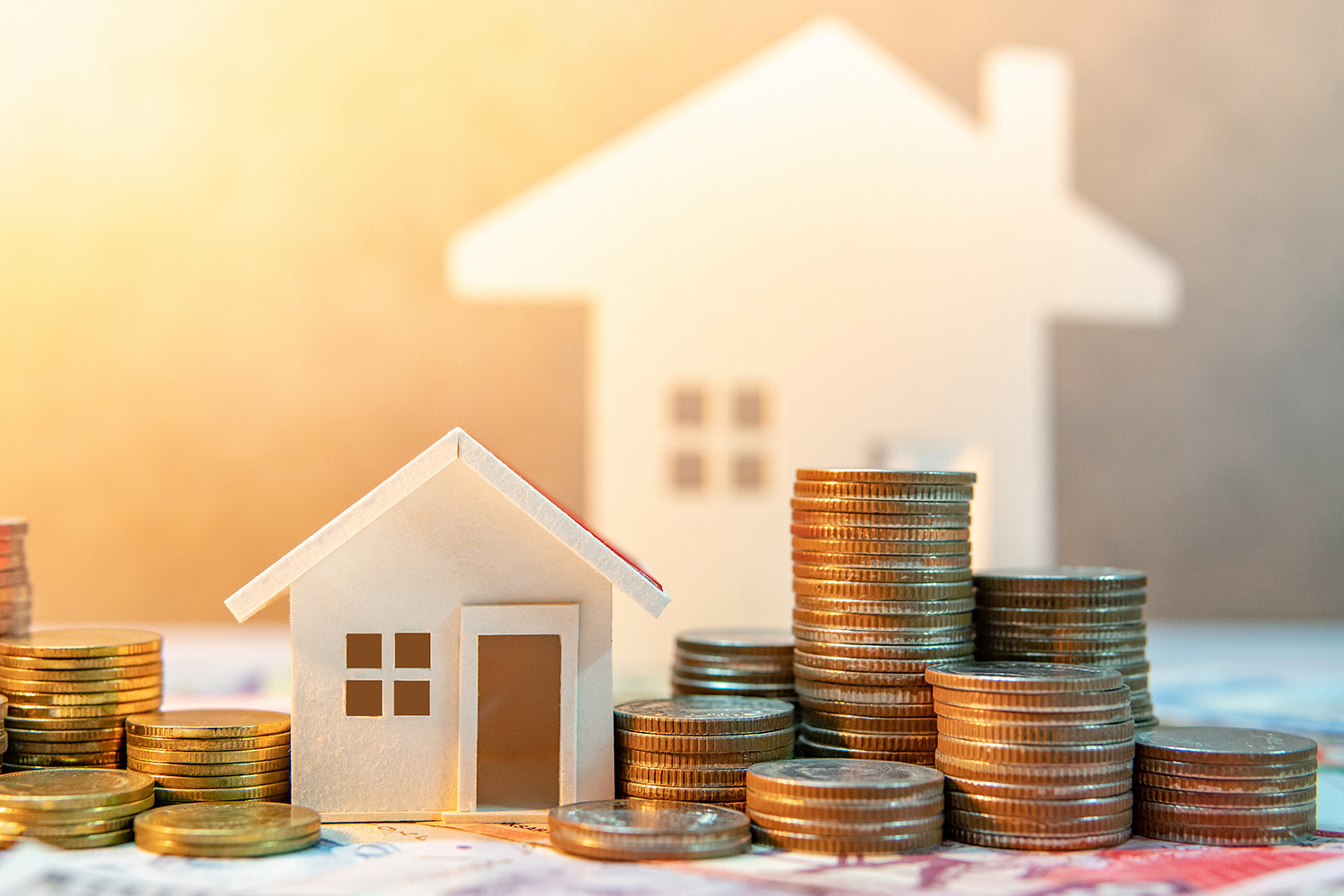 住宅とお金の模型